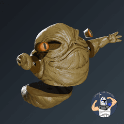 Rotta the Hutt with Backpack 3d model