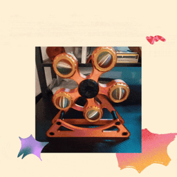 Desk Fidget Spinner with Orb Assembly & Dual-Mode Stand 3d model