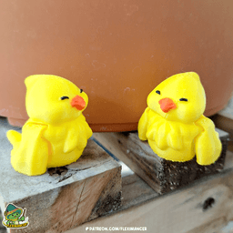 Chicken | Flexi print-in-place + Keychain | Multicolor 3d model