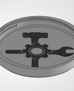 Artificer Dice Container And Tray Threaded 3d model