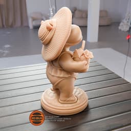 Stylized Hippo on vacation 3d model