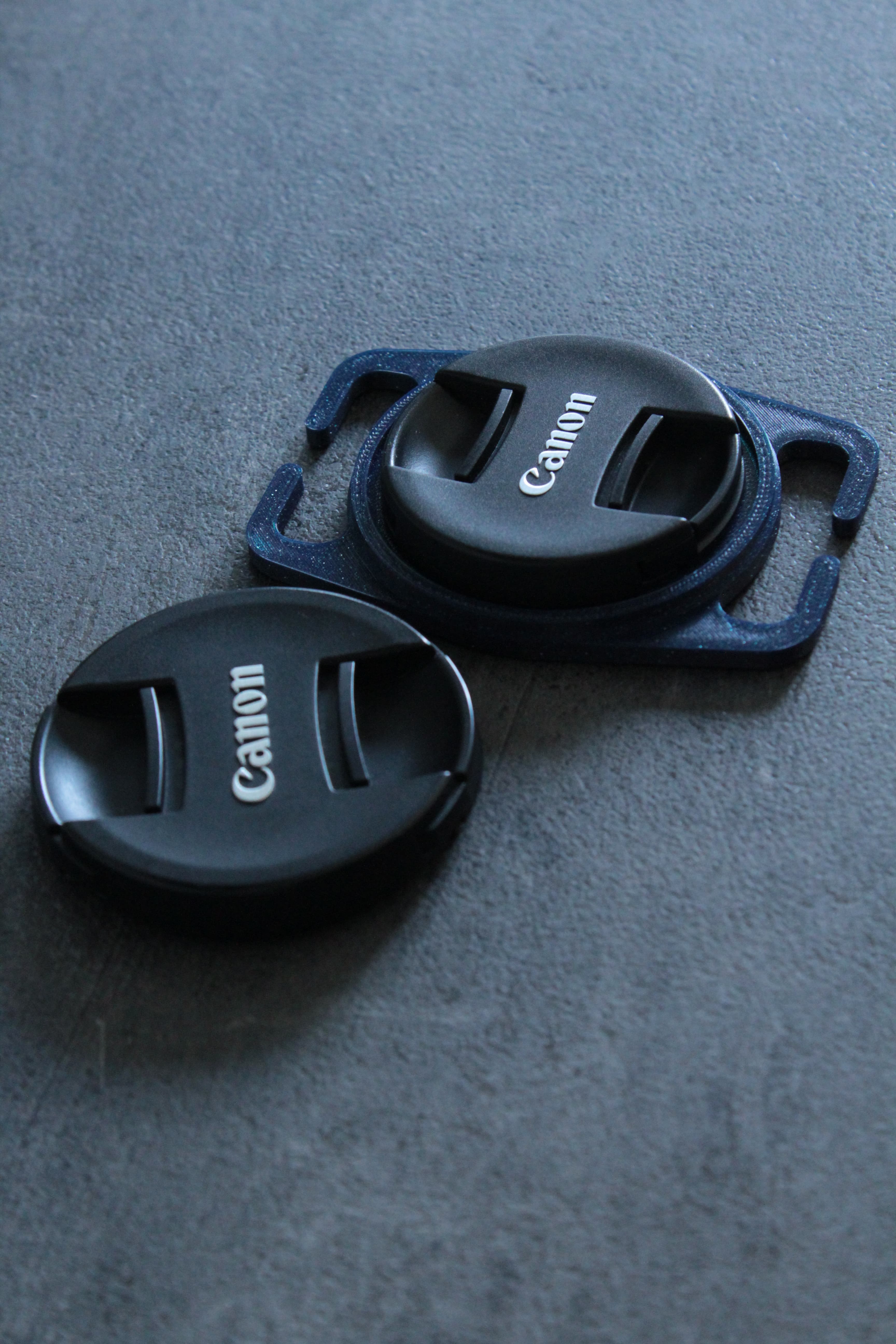 Dual Diameter Camera Lens Cap Holder (Multiple sizes) 3d model