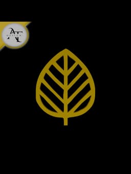 Simple Leaf Symbol - 2D Art 3d model
