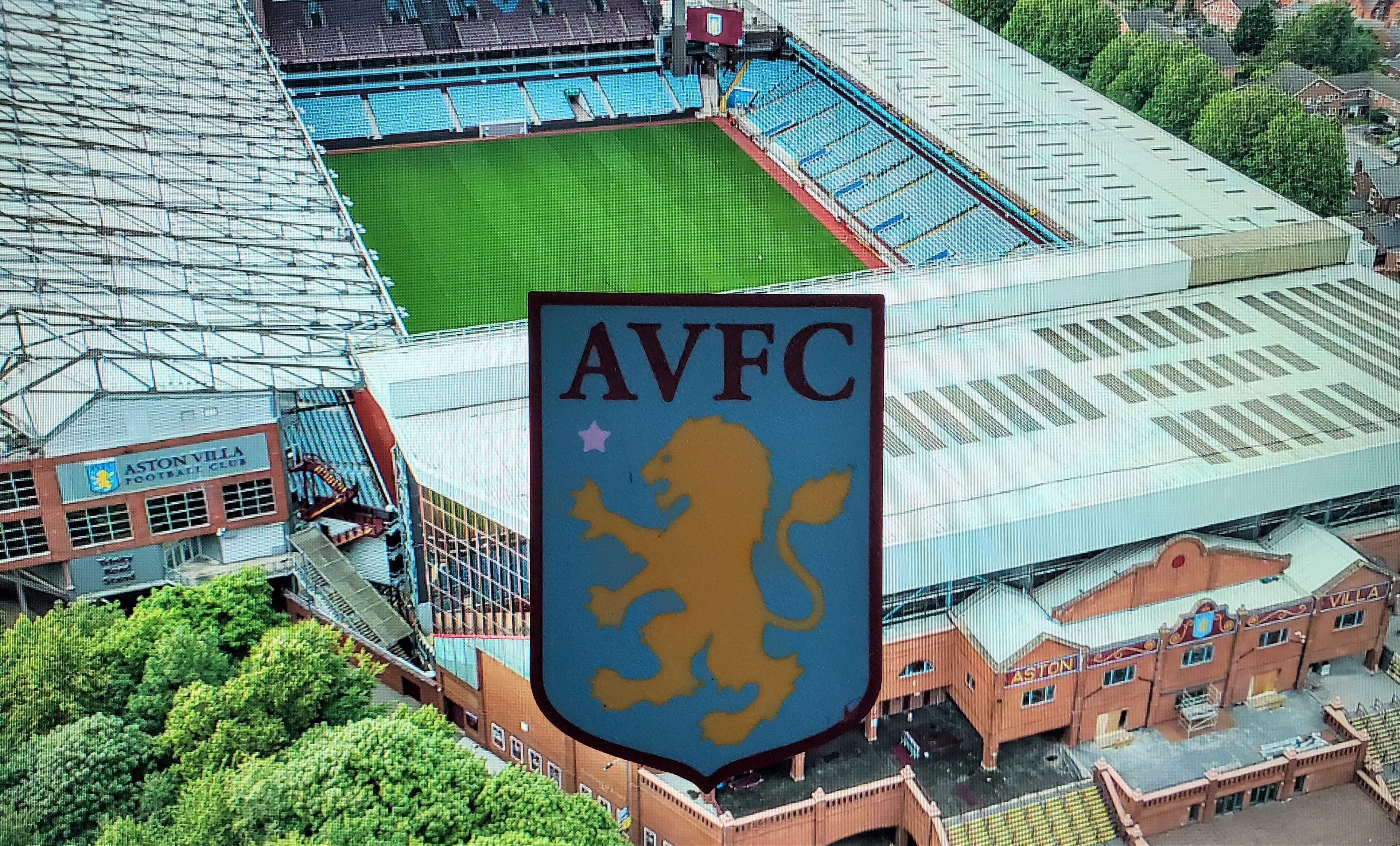 AMS / MMU Aston Villa FC coaster or plaque 3d model