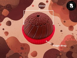 Mini Twisty Chocolate Fidget 3d model