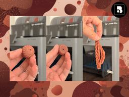 Mini Twisty Chocolate Fidget 3d model