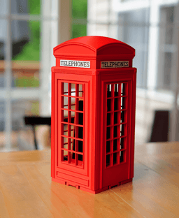 Telephones Booth 3d model