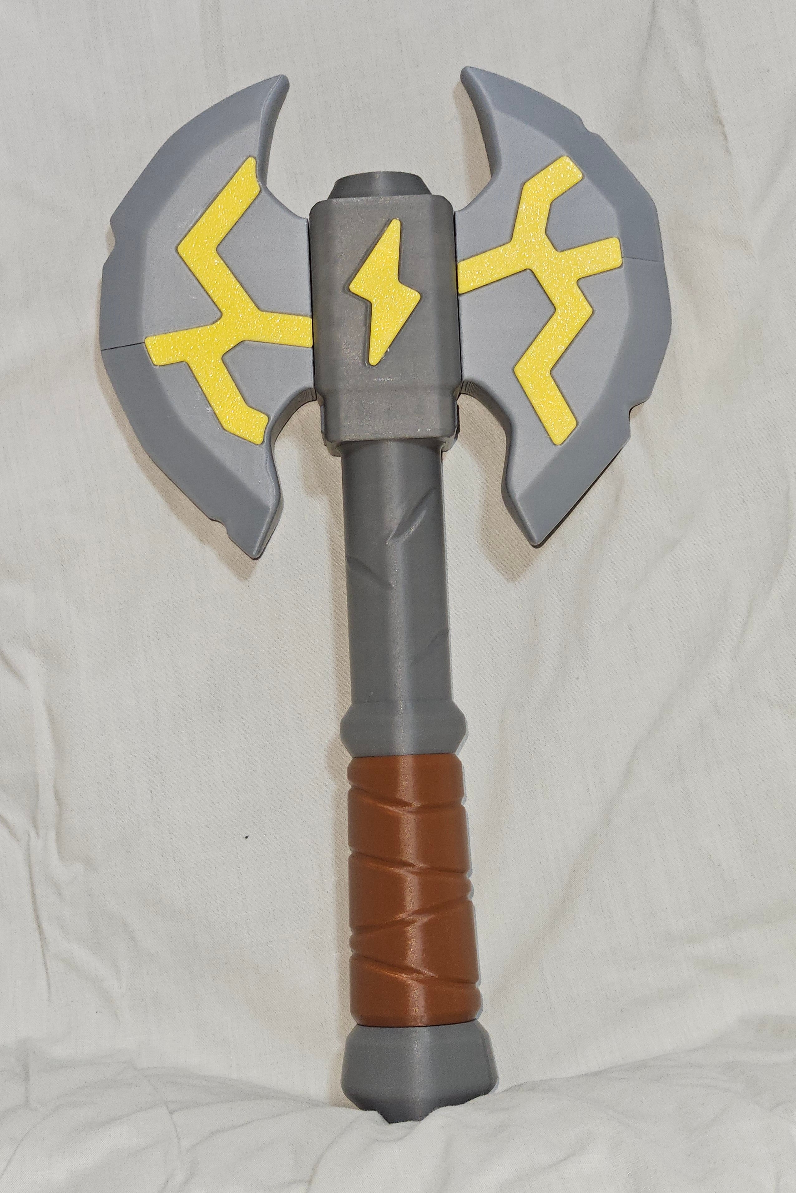 The Axe will herald the coming of your wraith, filled with the power of charged llghtning, nothing can with stand the fury of its storm!