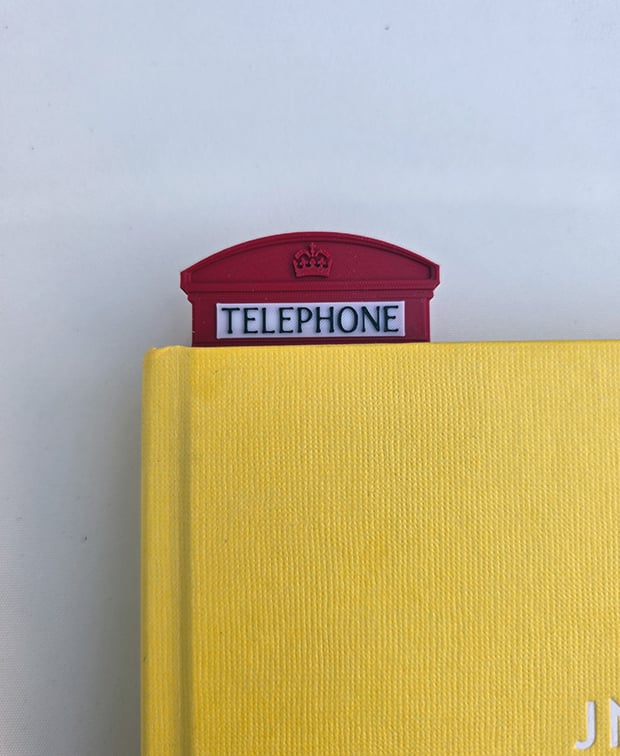 British Telephone Box Book Mark 3d model