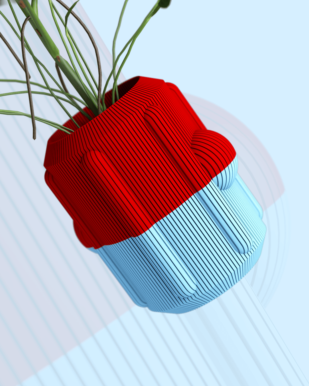 H33 Shape Vase 3d model