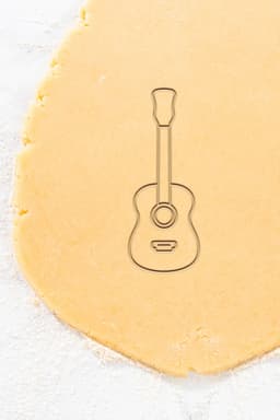 Guitar Cookie Cutter, Biscuit Cutter 3d model