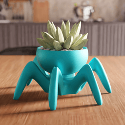Biomorphic Spider Crawler Planter 3d model