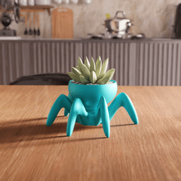 Biomorphic Spider Crawler Planter 3d model