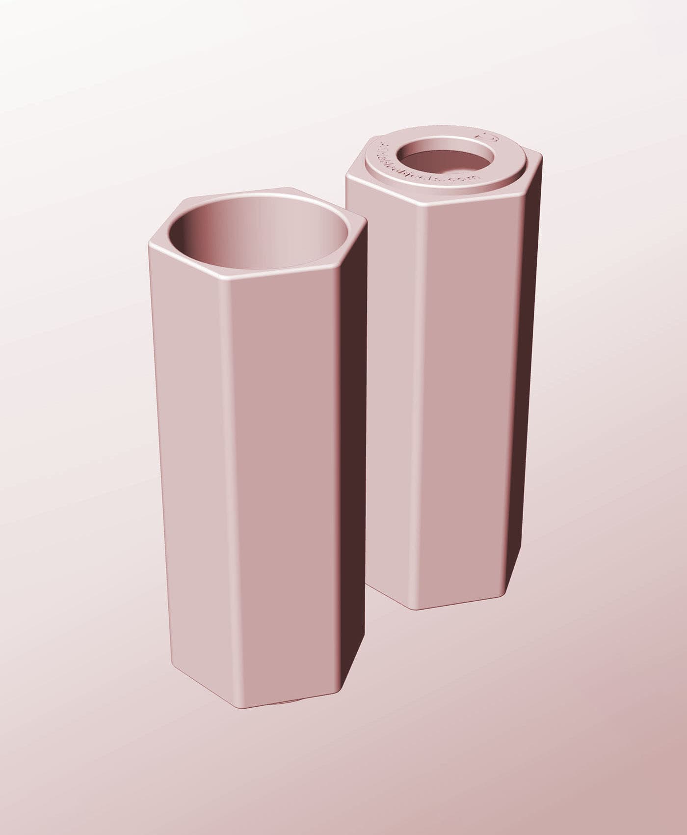 CH68-200-P Modular Stacking pierced container for home decor 3d model