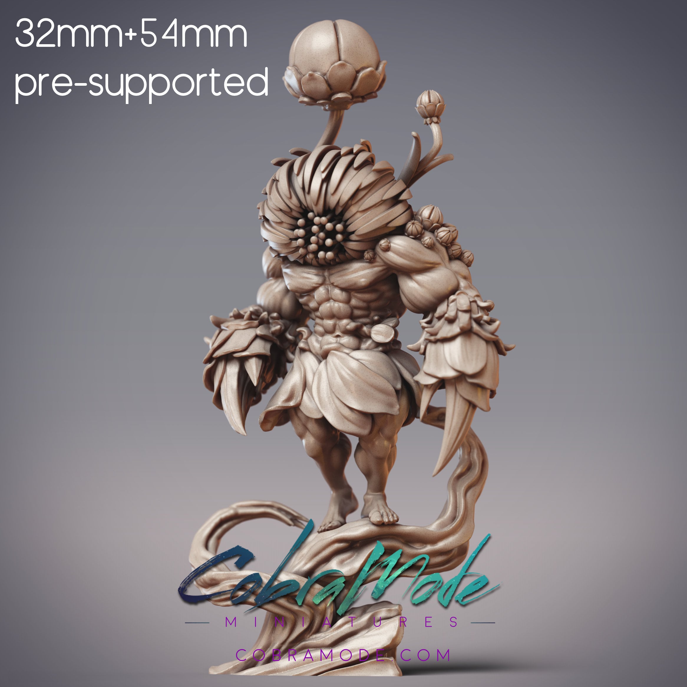 Plantform Bruiser - Lugrain, Transformed Brute (Pre-supported) 3d model