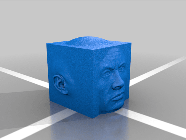 The Rock Calibration Cube 3d model