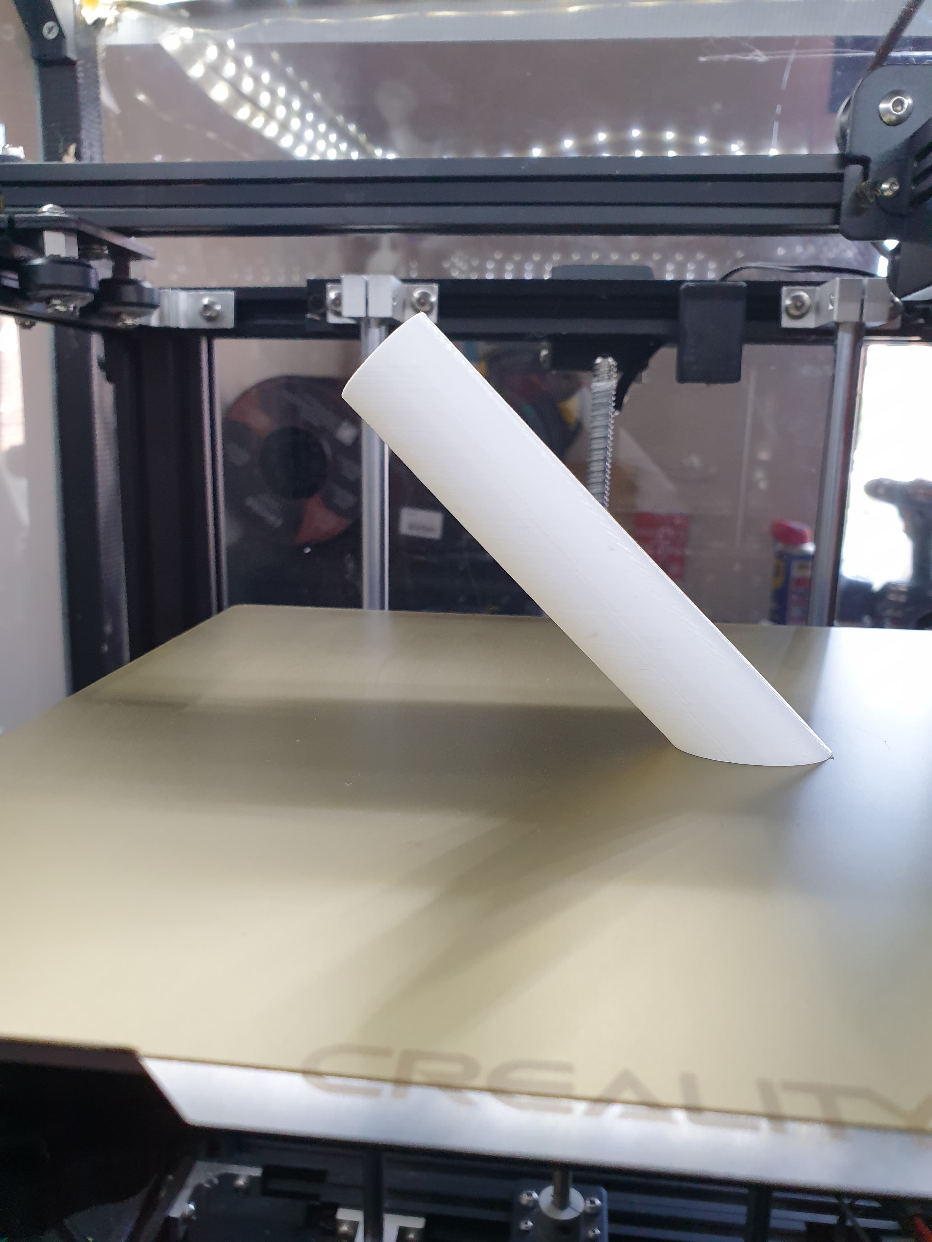 45`bed adhesion test 2mm wall 100mm tube 3d model