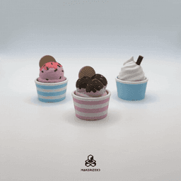 Triple Scoop Ice Cream Clicker 3d model