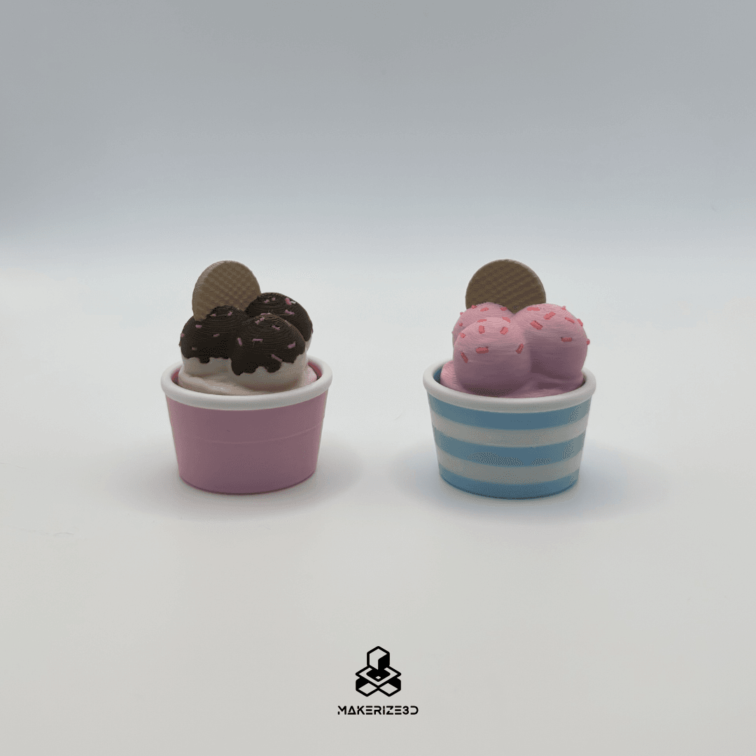 Triple Scoop Ice Cream Clicker 3d model