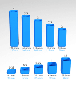 4x1x2.5 CU - Bin - Multibin Insert 3d model