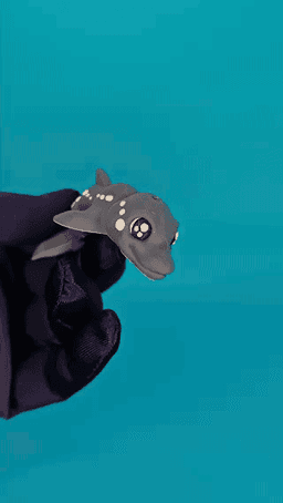 Dolphin (keychain - magnet - mini) 3d model