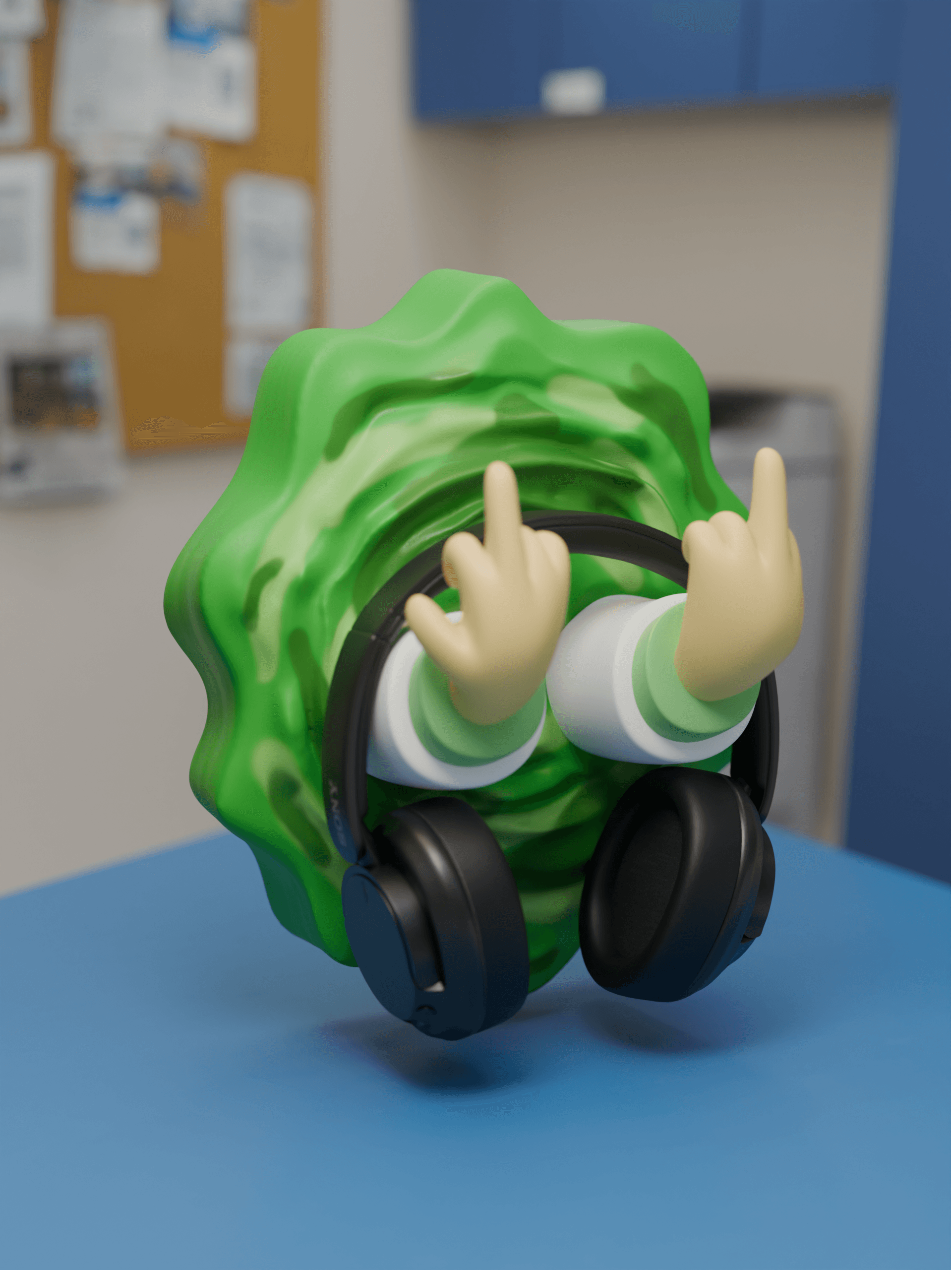 Rick and Morty Headphone Holder 3d model