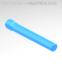 100 mm Peg (Bolt-Locked Insert) 3d model