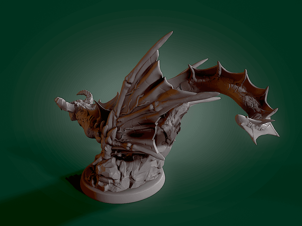 crawling dragon.stl 3d model