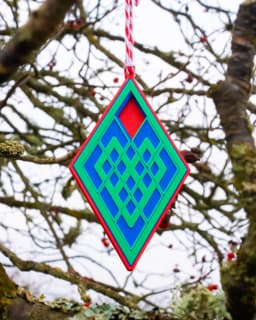 3 Diamond Puzzle Ornament 3d model