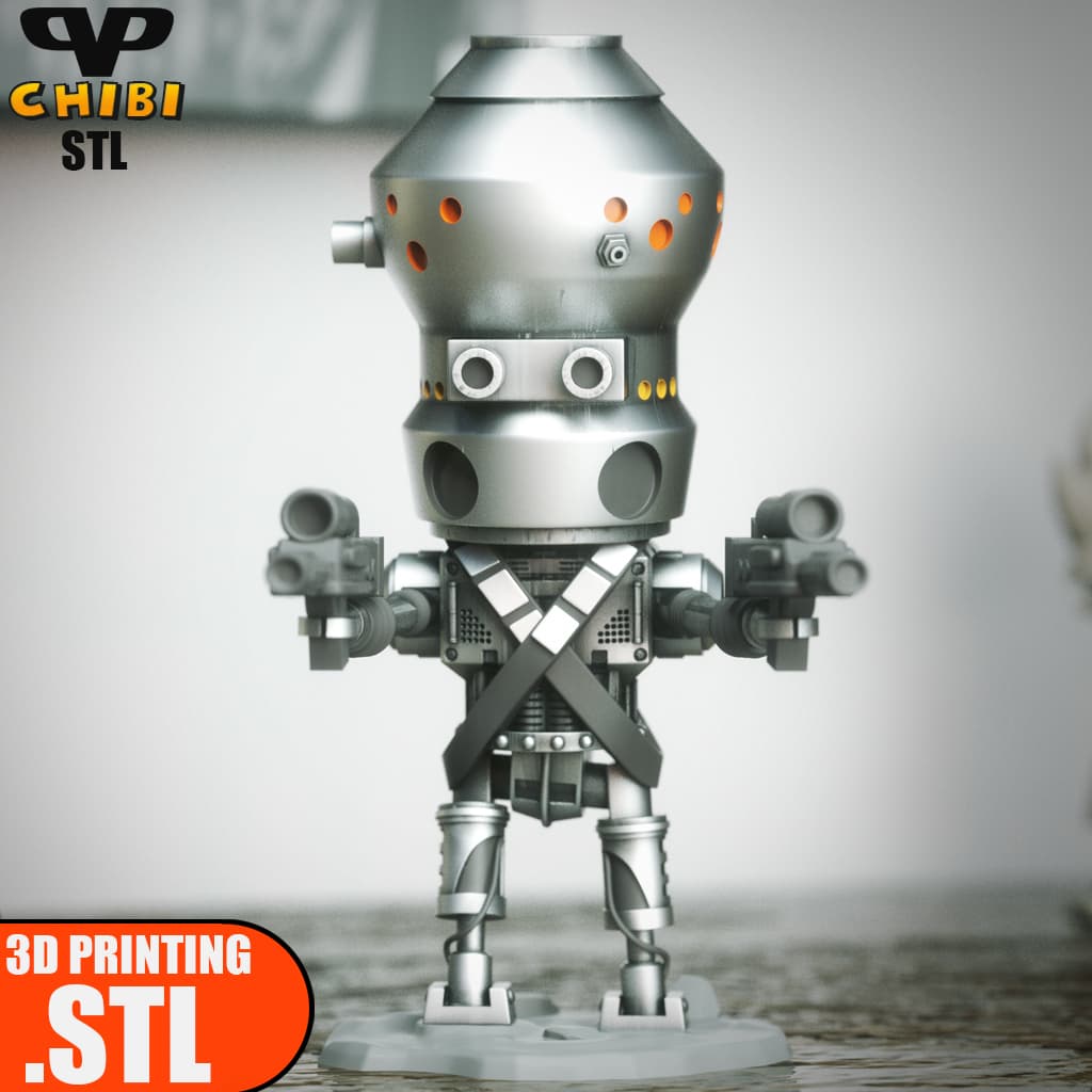IG-11 Chibi STL for 3D Printing ChibiSTL 3DXM 3d model