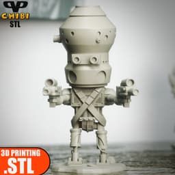 IG-11 Chibi STL for 3D Printing ChibiSTL 3DXM 3d model