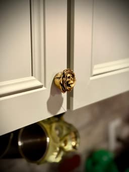 Gothic rose drawer pull 3d model