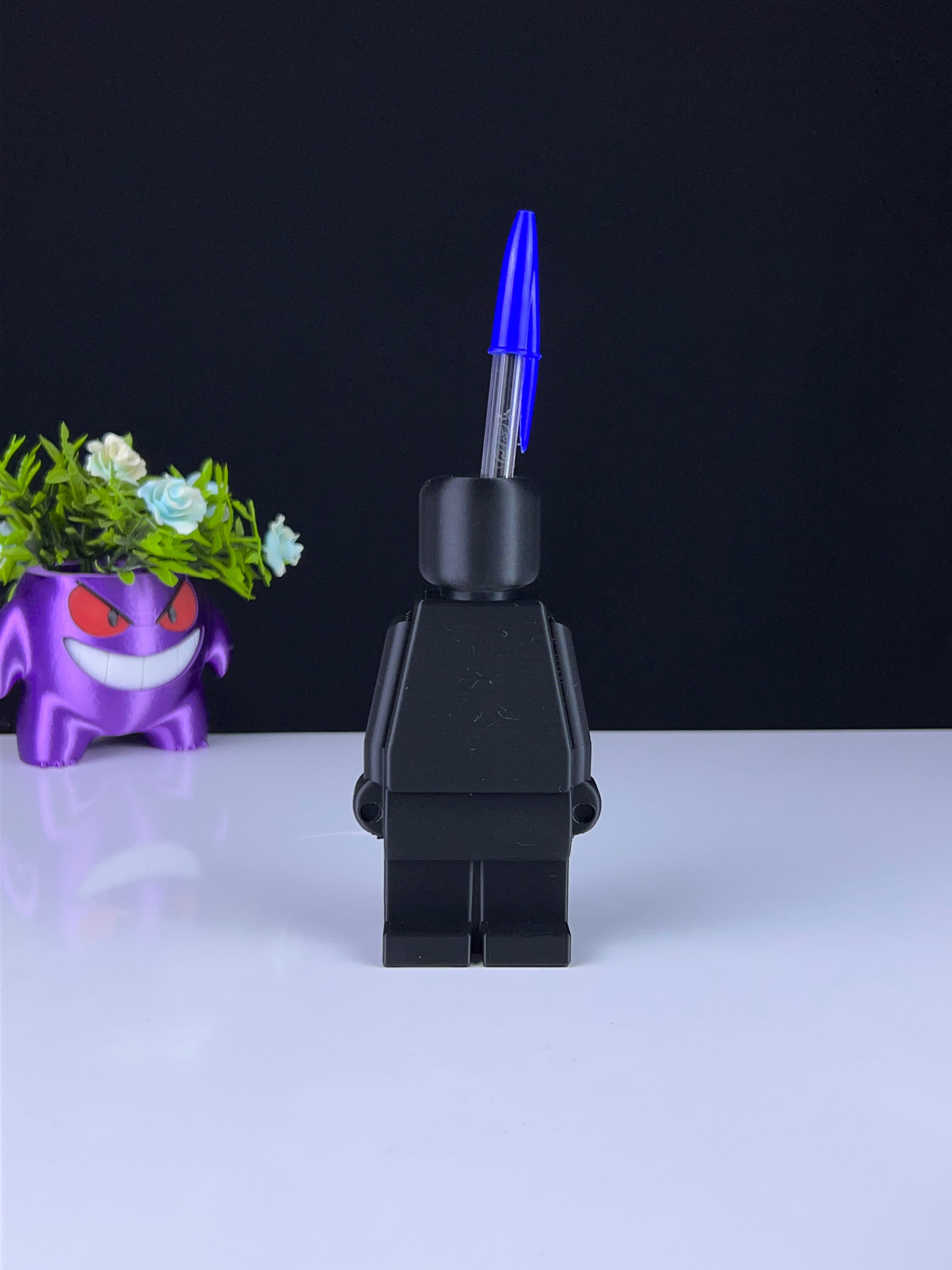 lego man pen holder 3d model