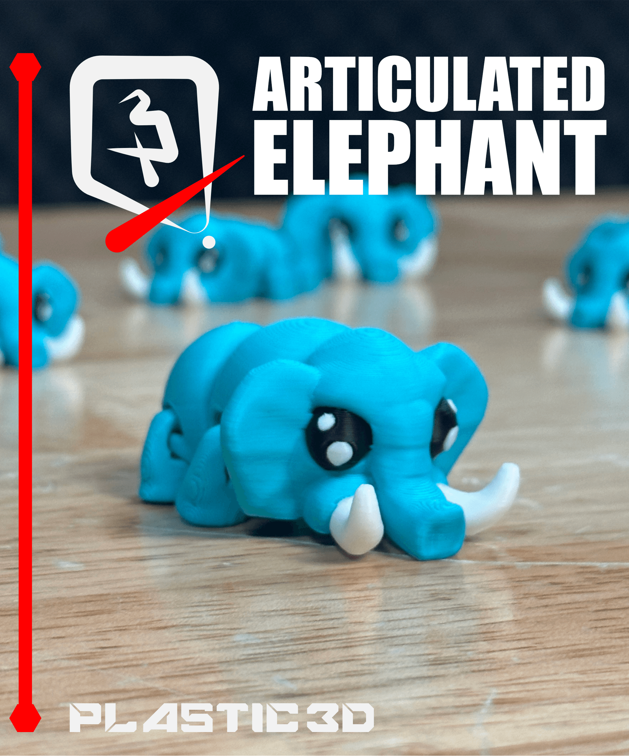 Articulated Elephant 3d model