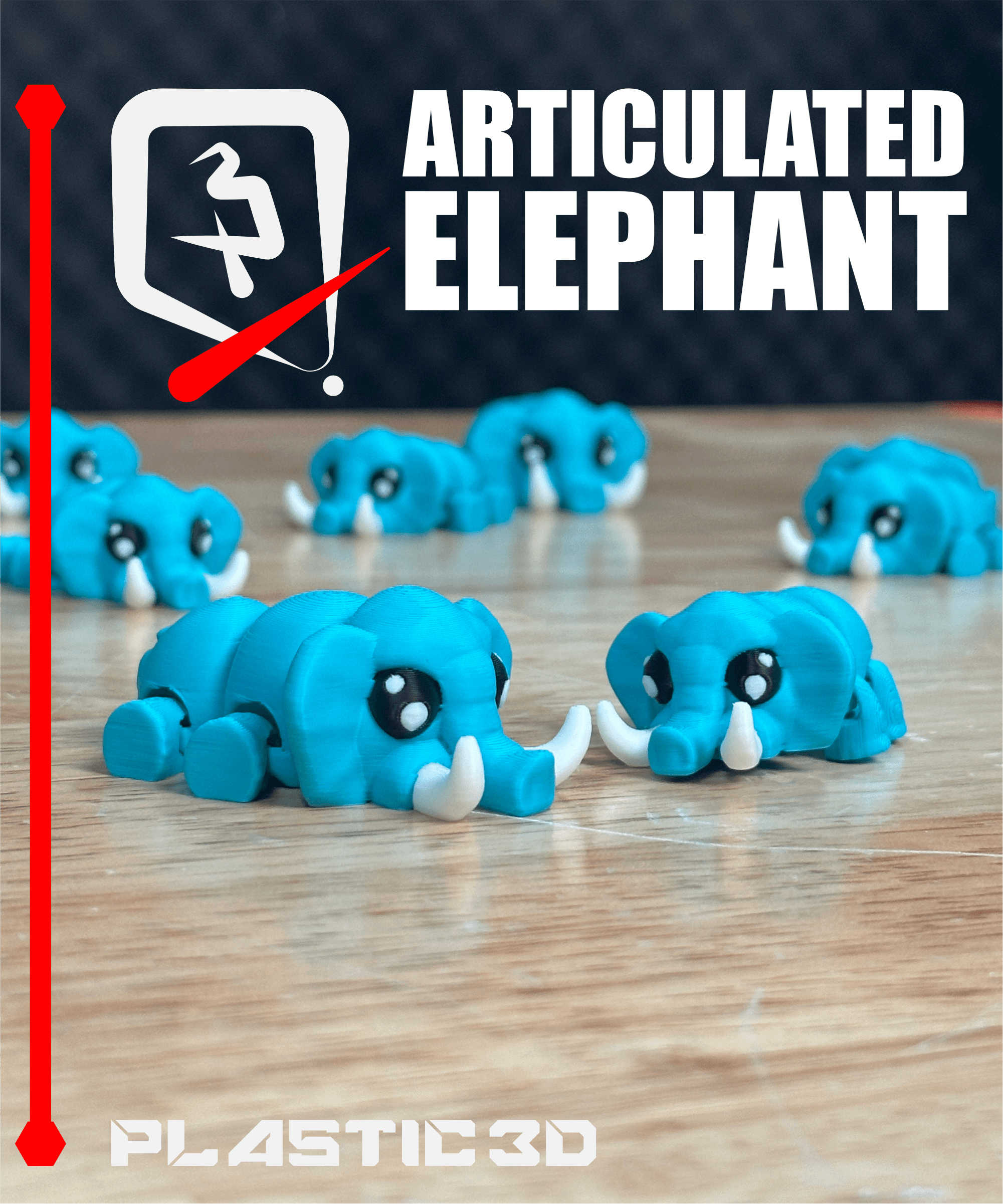 Articulated Elephant 3d model