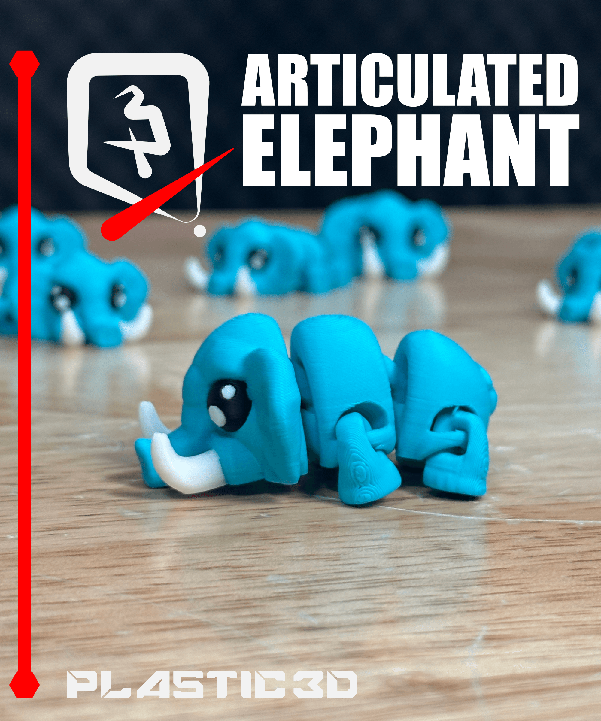 Articulated Elephant 3d model