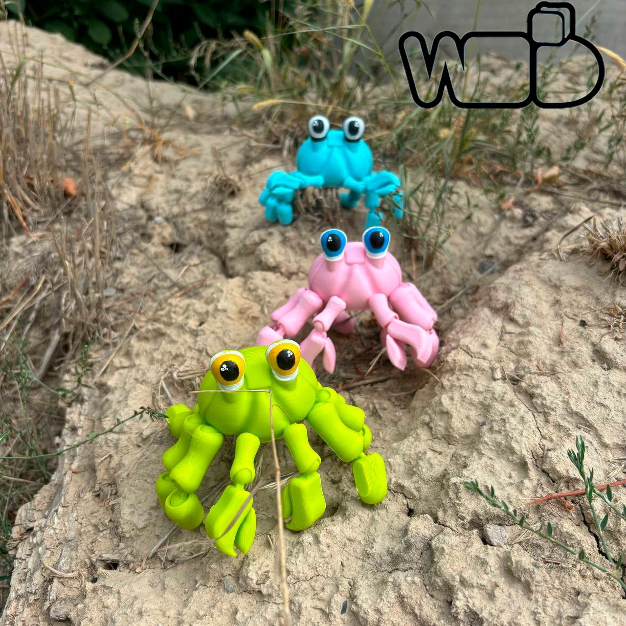 articulating crab.3mf 3d model
