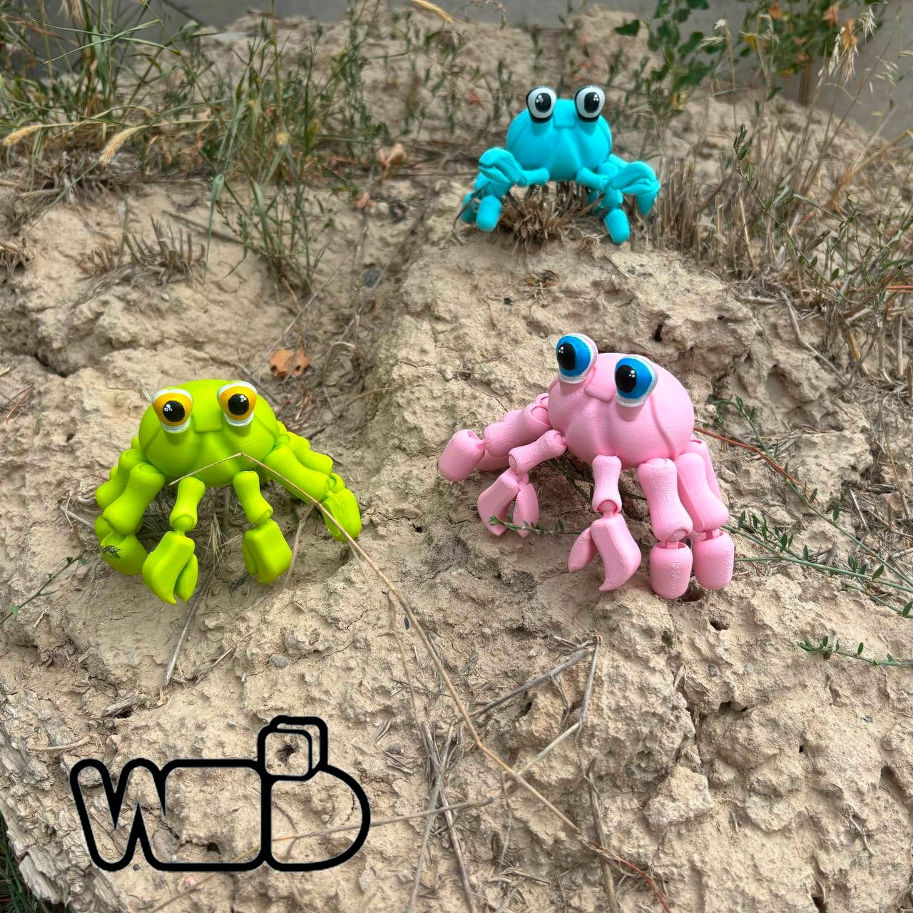 articulating crab.3mf 3d model