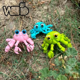 articulating crab.3mf 3d model