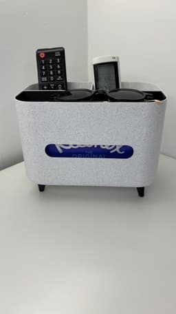 Living Room Organizer with Napkin Slot, Remotes & Essentials Storage 3d model