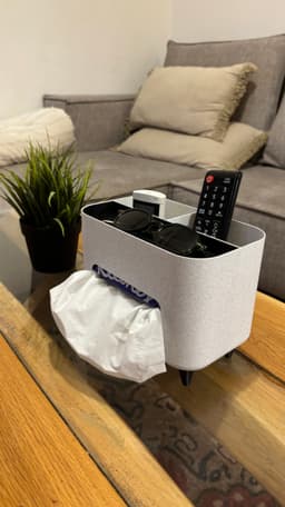 Living Room Organizer with Napkin Slot, Remotes & Essentials Storage 3d model