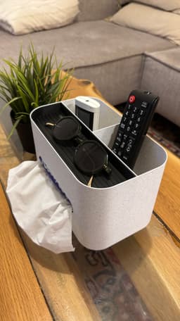 Living Room Organizer with Napkin Slot, Remotes & Essentials Storage 3d model