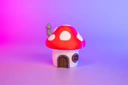 Mushroom Fairy House Lighted Clicker 3d model