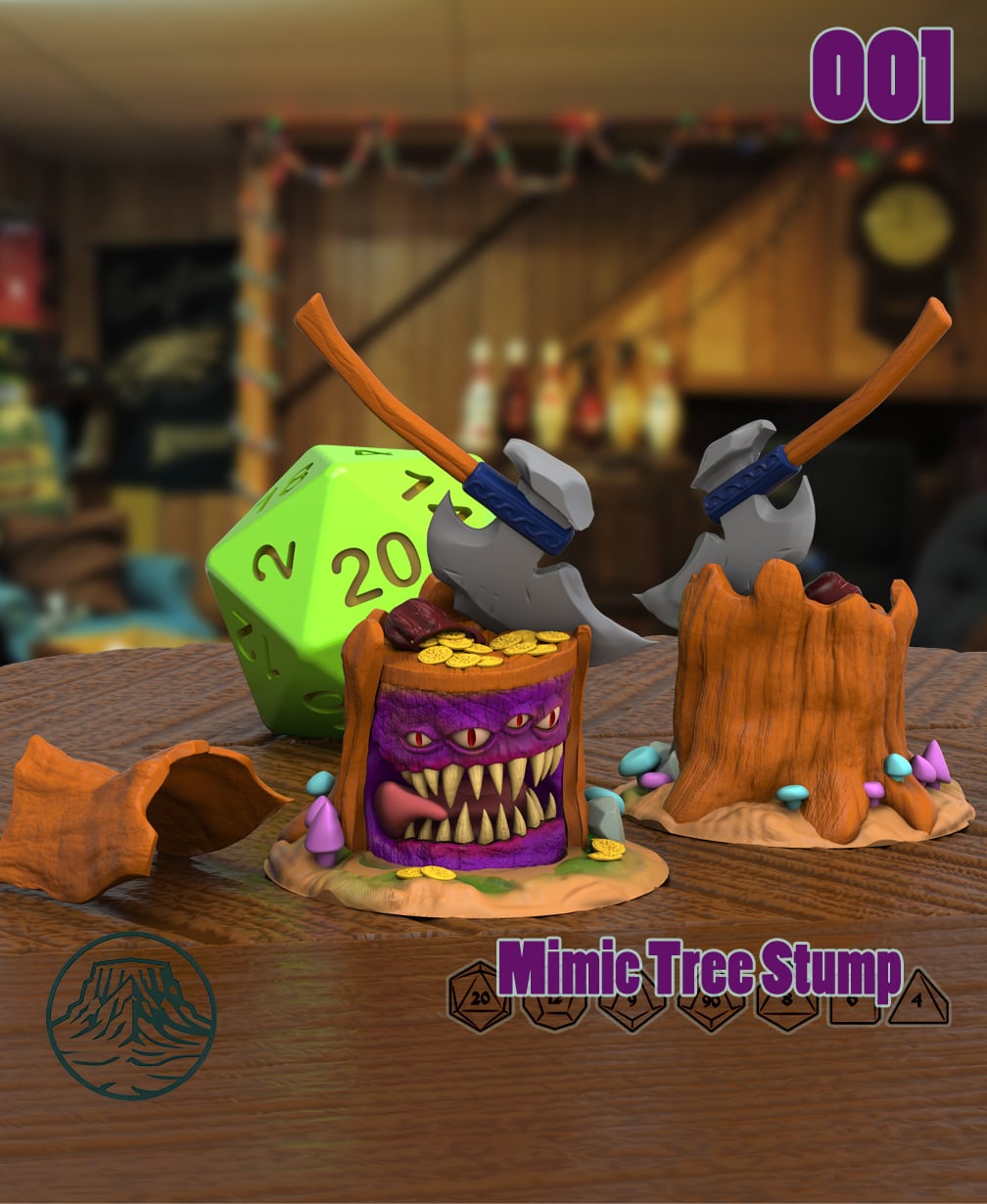Mimic Tree Stump 3d model