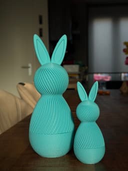 Modern Easter Bunny Container Set – Candy Box 3d model