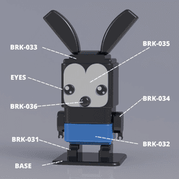 SQUARED OSWALD - THE LUCKY RUBBIT 3d model