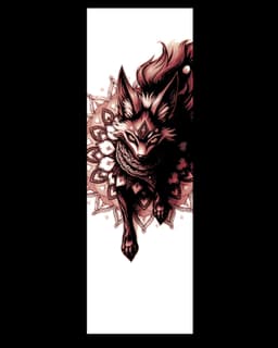 Decorative mosaic Red Fox Designs - Set of Bookmarks 3d model
