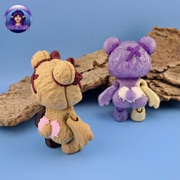 Patchwork Teddy Bears 3d model