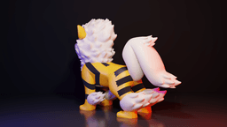 Arcanine Multiparts +3MF 3d model