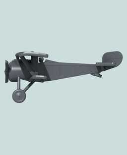 1:144 Nieuport 17 (Vickers) 3d model
